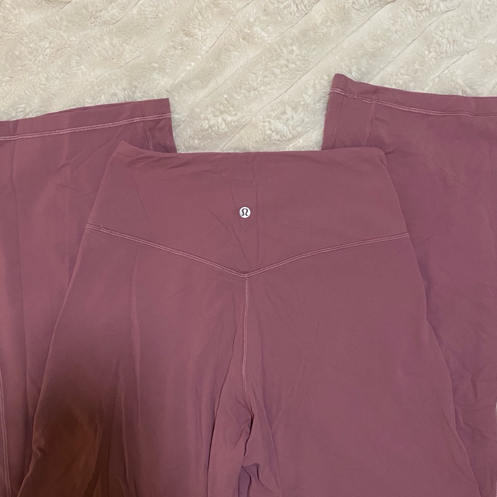 Lululemon Mauve Wide Leg Leggings